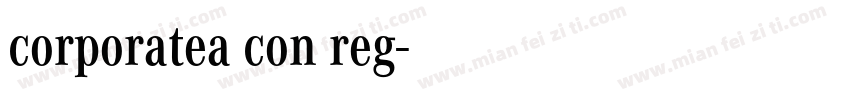 corporatea con reg字体转换